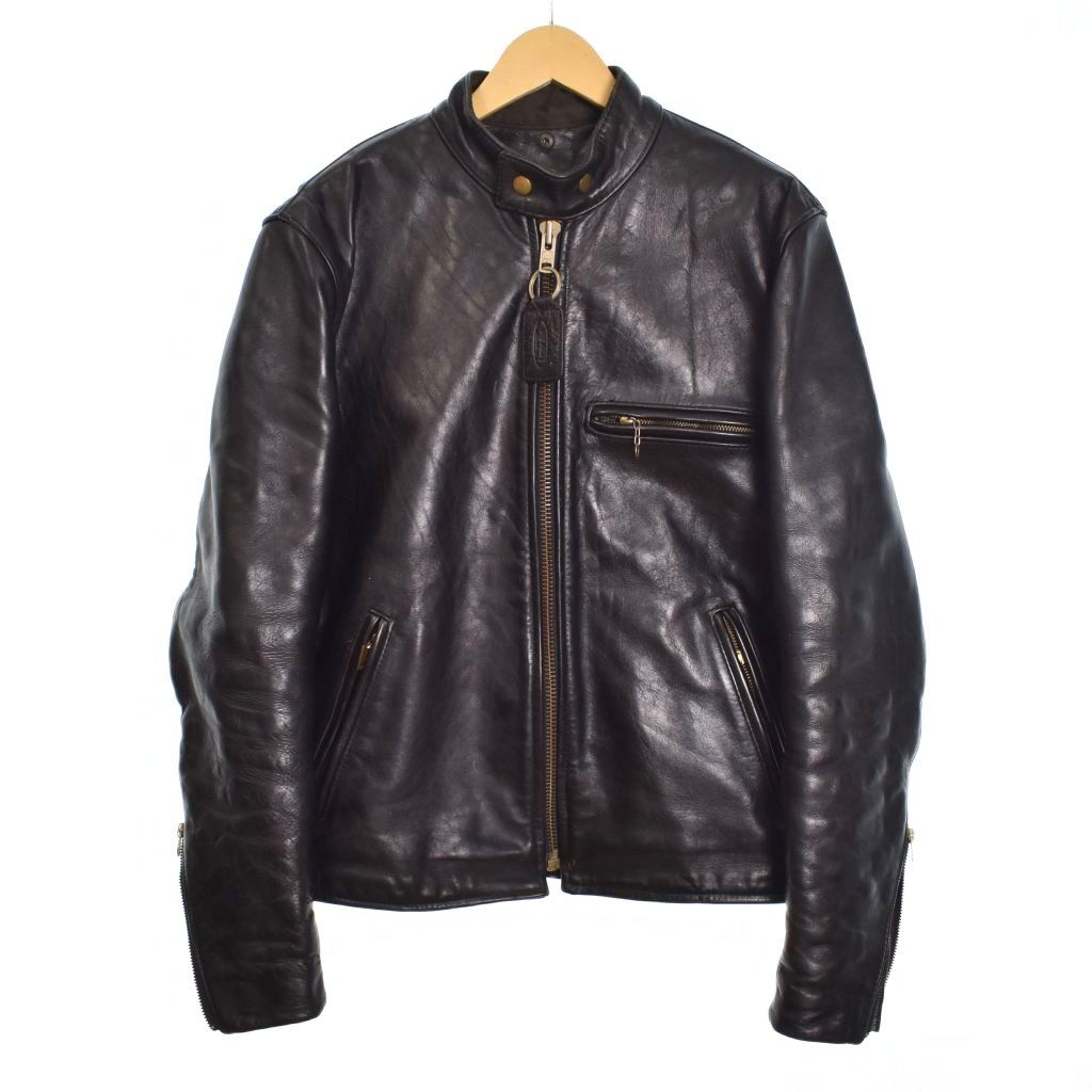 vanson Leathers ブラック シングルライダースジャケット 40 バンソン VANSON シングル ライダースジャケット レザージャケット 40