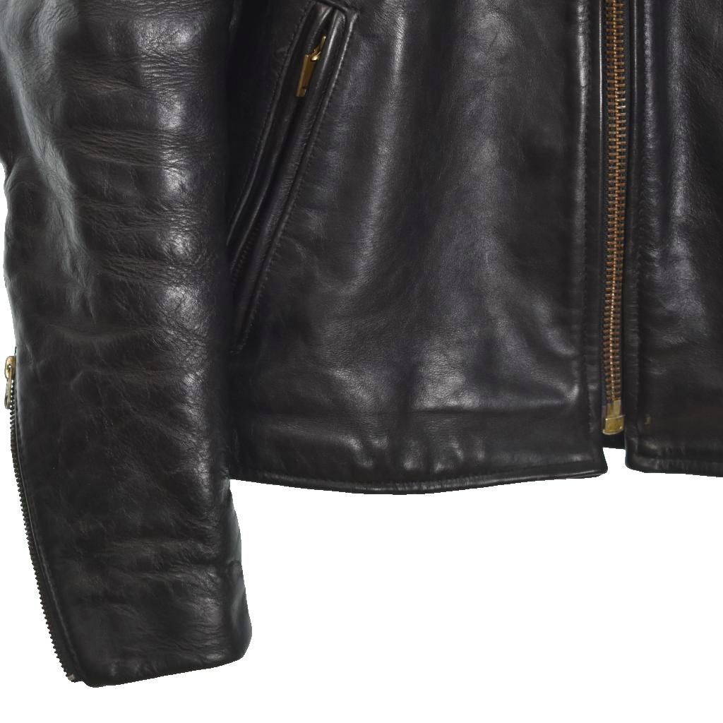 バンソン VANSON シングル ライダースジャケット レザージャケット 40