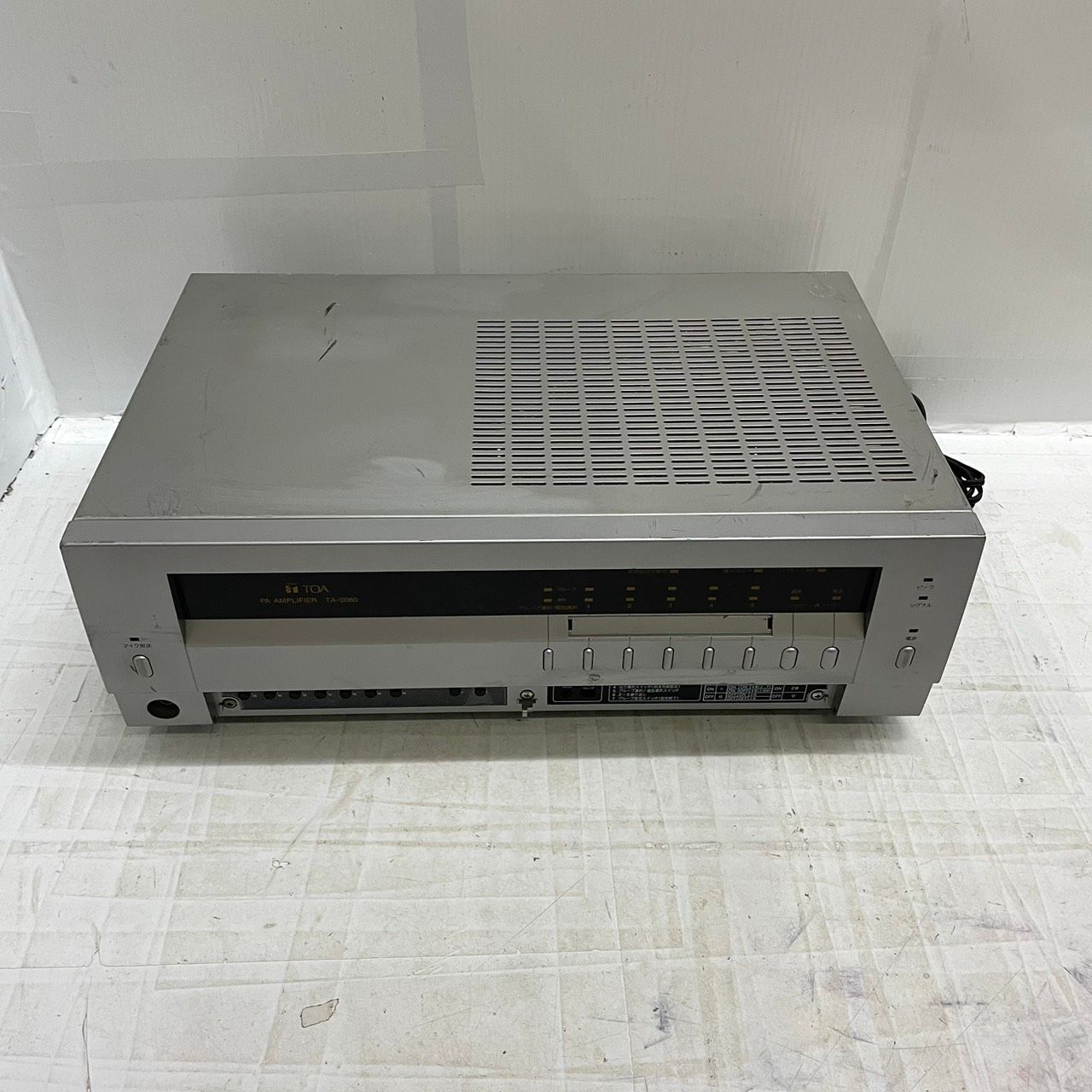h9862 TOA PAアンプ TA-2060 卓上型 60W 5局 ジャンク - メルカリ