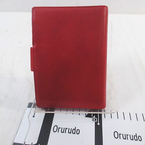  ヴィヴィアンウエストウッド Vivienne Westwood 手帳カバー ウォーターオーブ レッド 赤 6穴リング レザー その他 小物