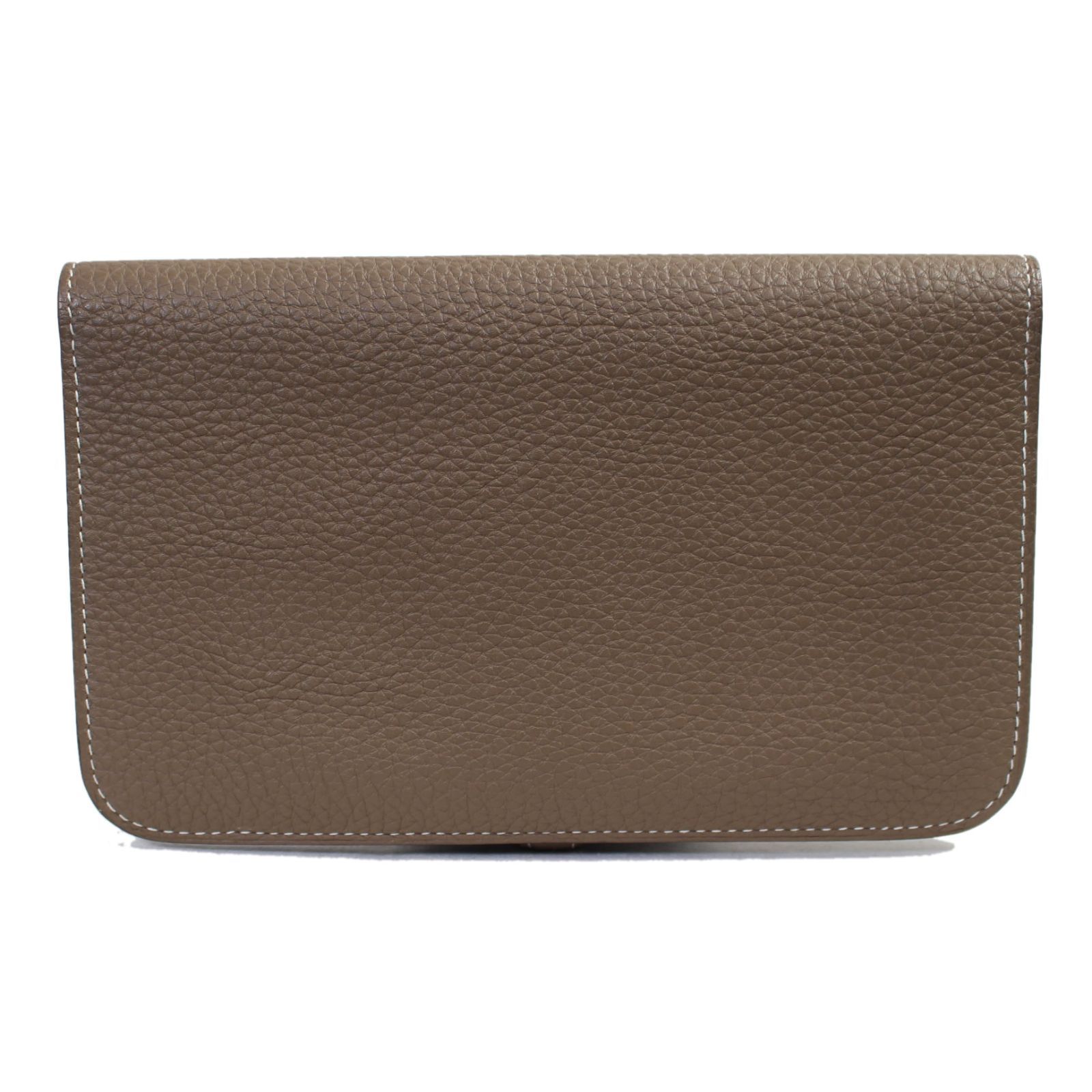 美品 エルメス ドゴン デュオ GM 長財布 エトゥープ トゴ Z刻印