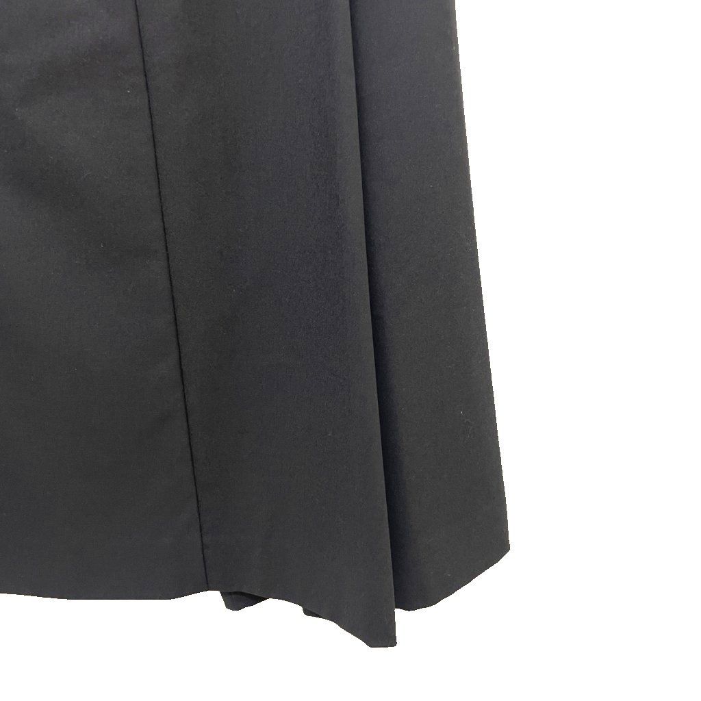 JIL SANDER ブラック フレアスカート ひざ丈 ジルサンダー JIL SANDER ウール タック プリーツ フレアスカート ひざ
