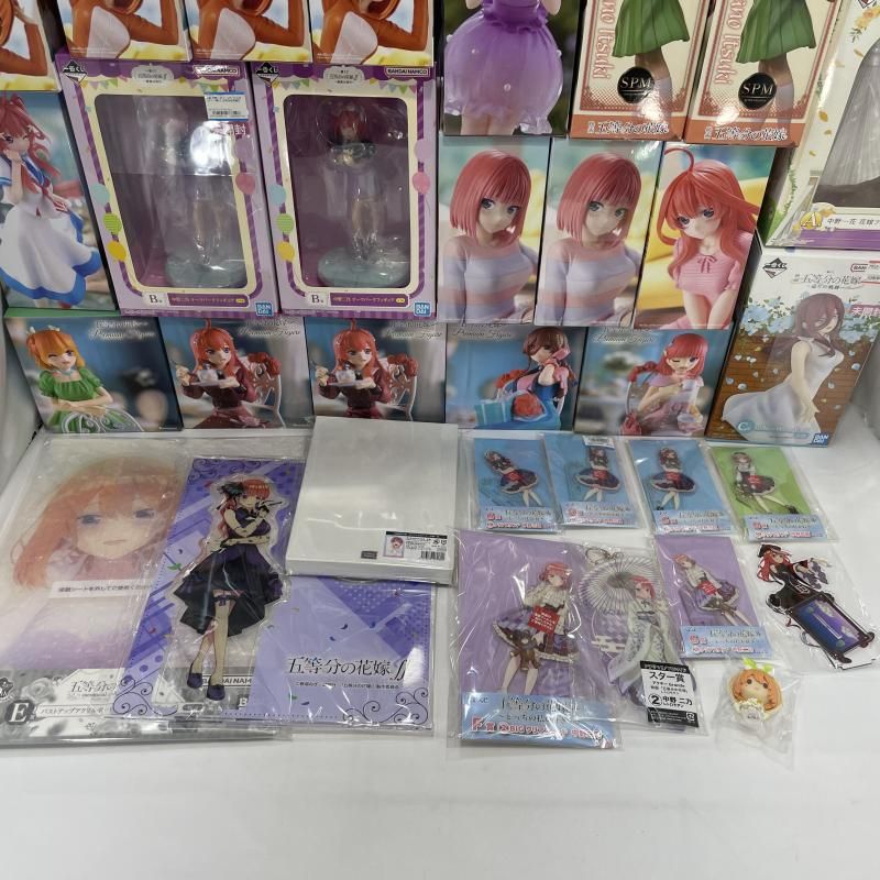 未開封 五等分の花嫁 プライズフィギュア グッズ 34点 まとめ売り 中古】開封・未開封混在)五等分の花嫁 一番くじ・プライズフィギュア