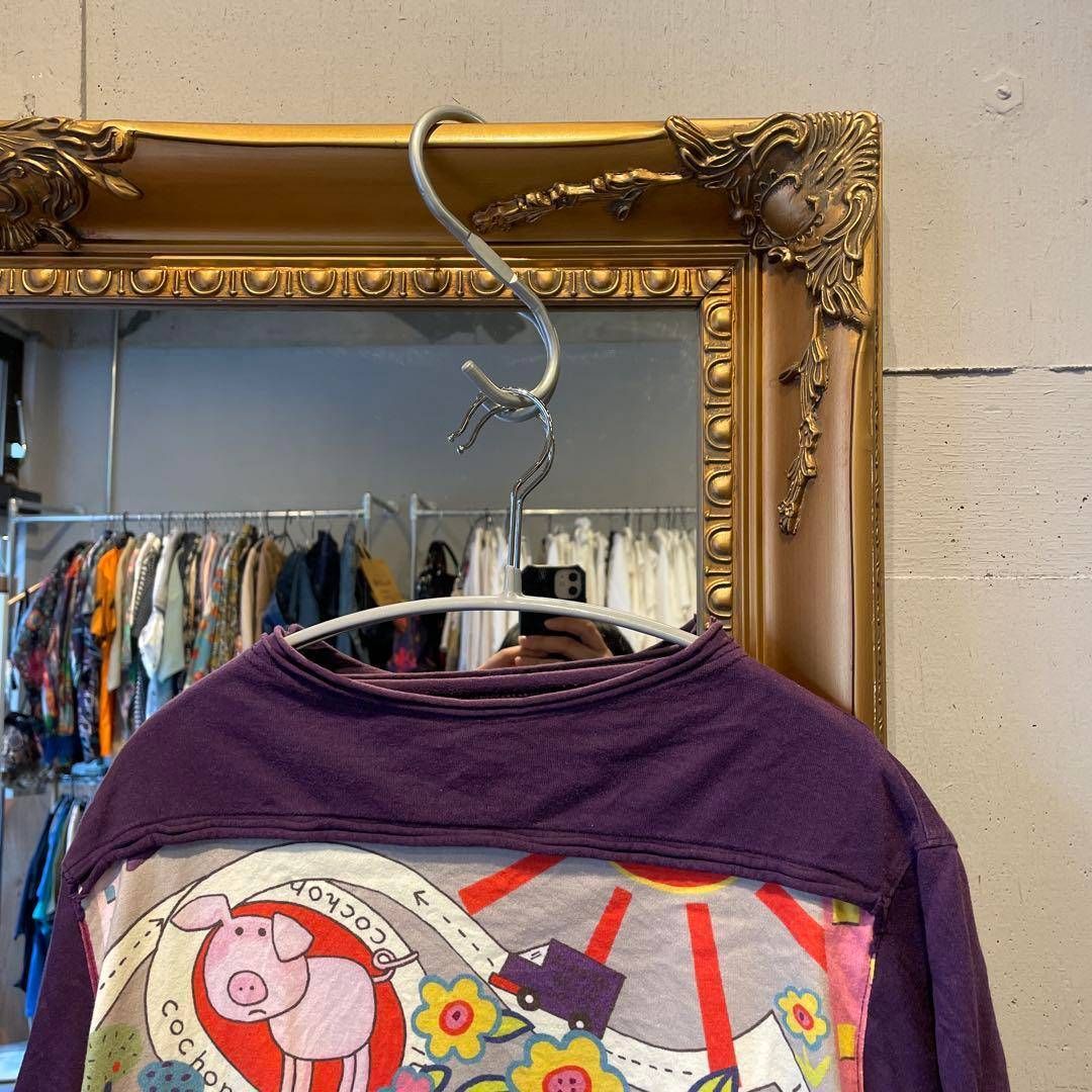 Z アルベロベロ OLLEBOREBLA 花柄 カットソー シャツ ぶたちゃん 豚