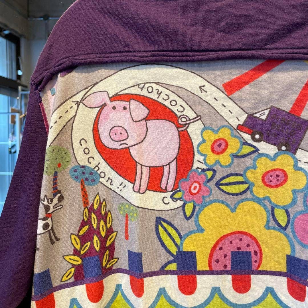 Z アルベロベロ OLLEBOREBLA 花柄 カットソー シャツ ぶたちゃん 豚