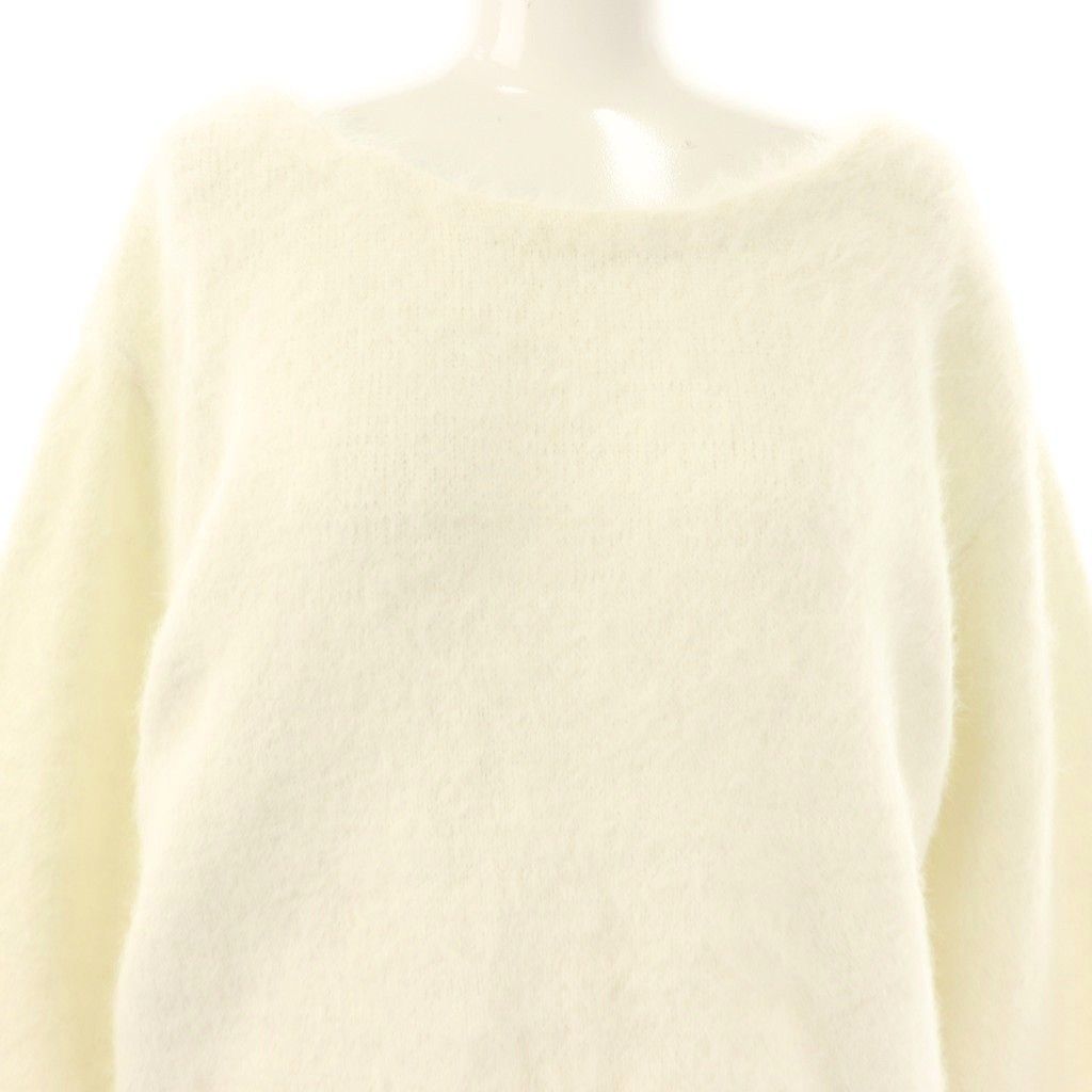 美品 JUSGLITTY ジャスグリッティー 43357161 フェザーゆるプルオーバー 2 M相当 長袖 フェザーニット ラメ レディース AO3621A54 美品 JUSGLITTY ジャスグリッティー 43357161 フェザーゆるプル
