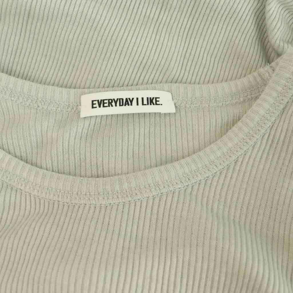 エブリデイ アイ ライク カシミア混 テレコ ロングスリーブプル