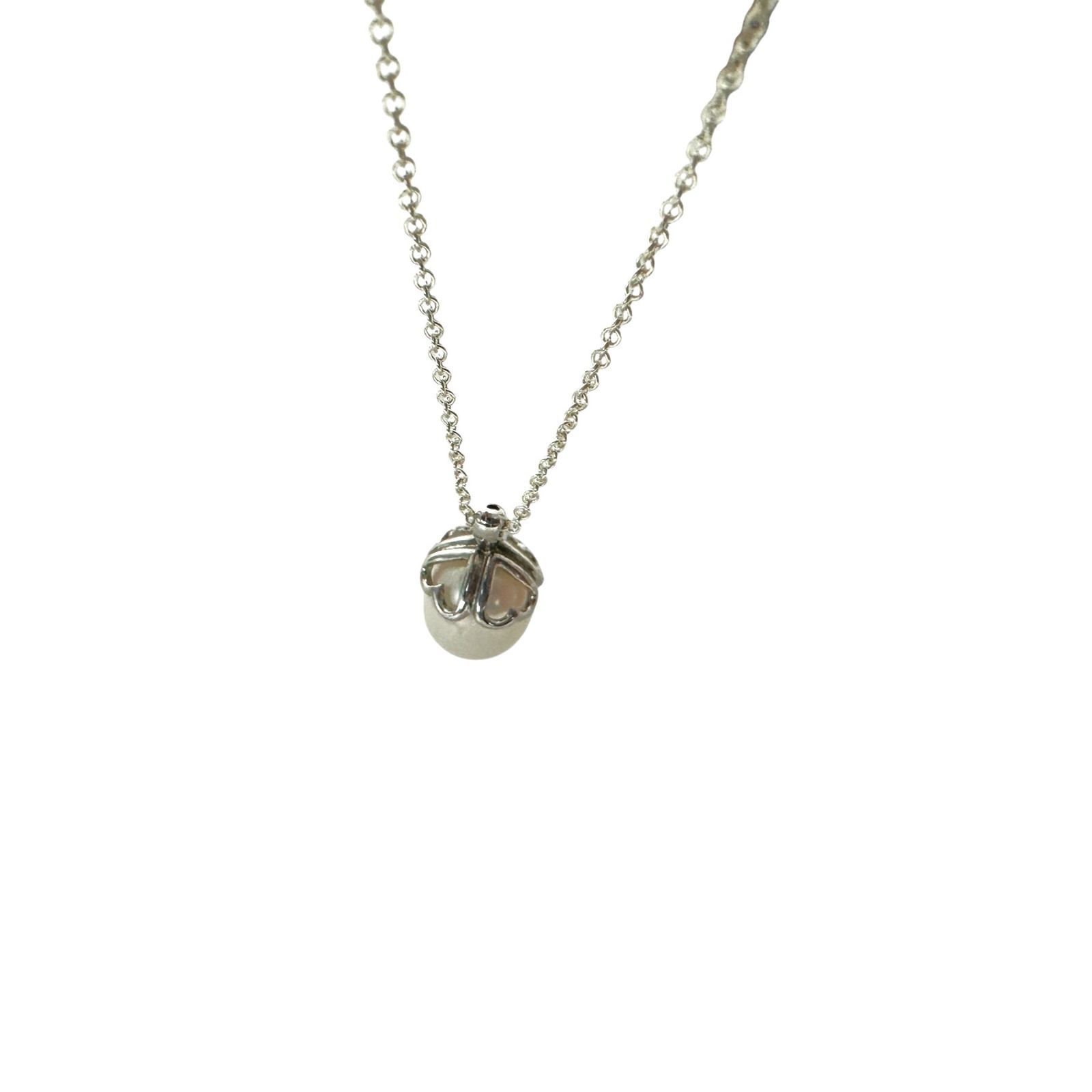 【美品】TIFFANY&Co. リアルパールネックレス SV925 Tiffany&Co.】 ティファニー パールネックレス SV925 シルバー 2.4g