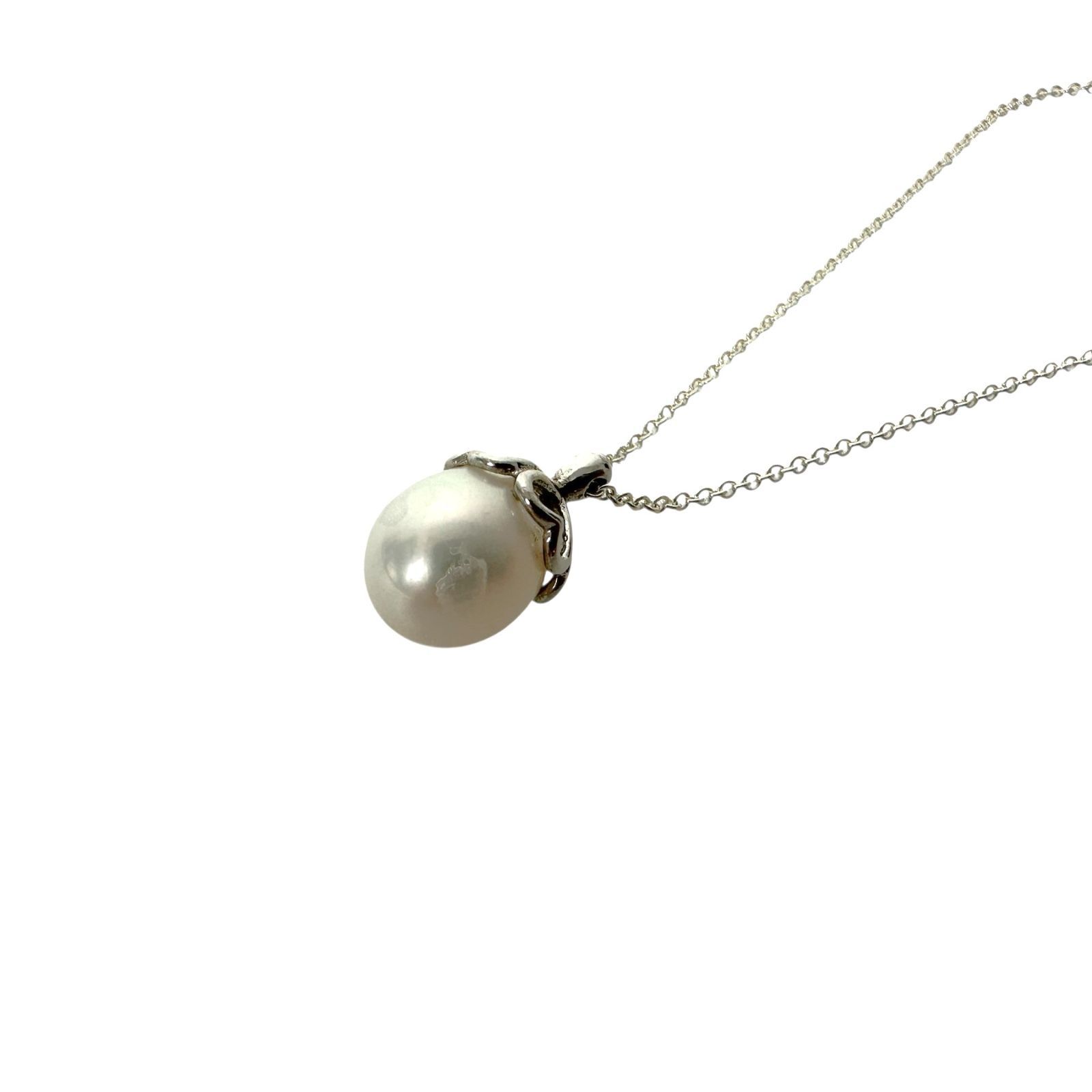 【美品】TIFFANY&Co. リアルパールネックレス SV925 Tiffany&Co.】 ティファニー パールネックレス SV925 シルバー 2.4g