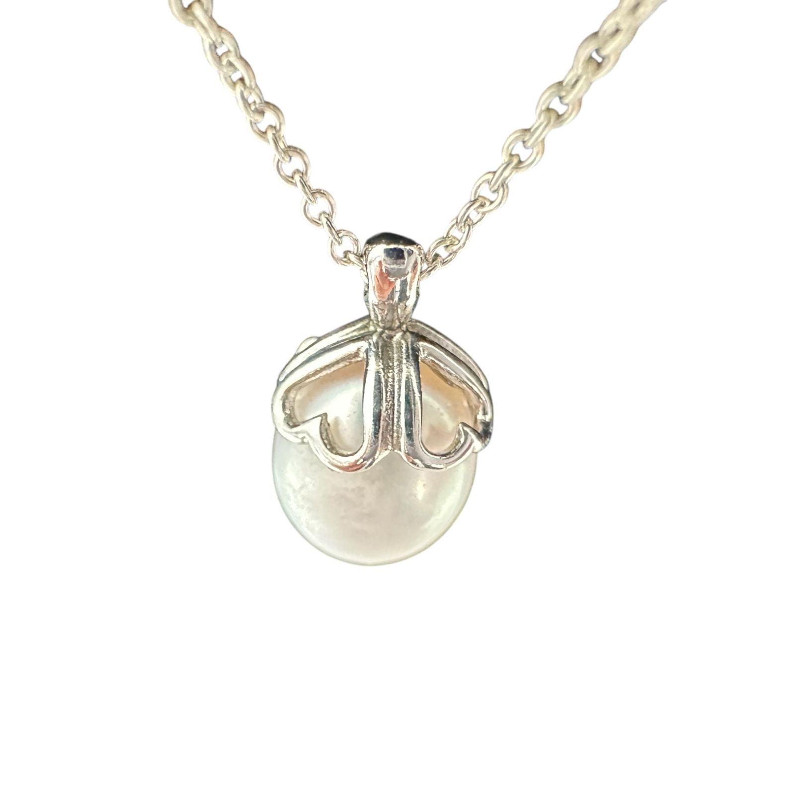 Tiffany&Co.】 ティファニー パールネックレス SV925 シルバー 2.4g