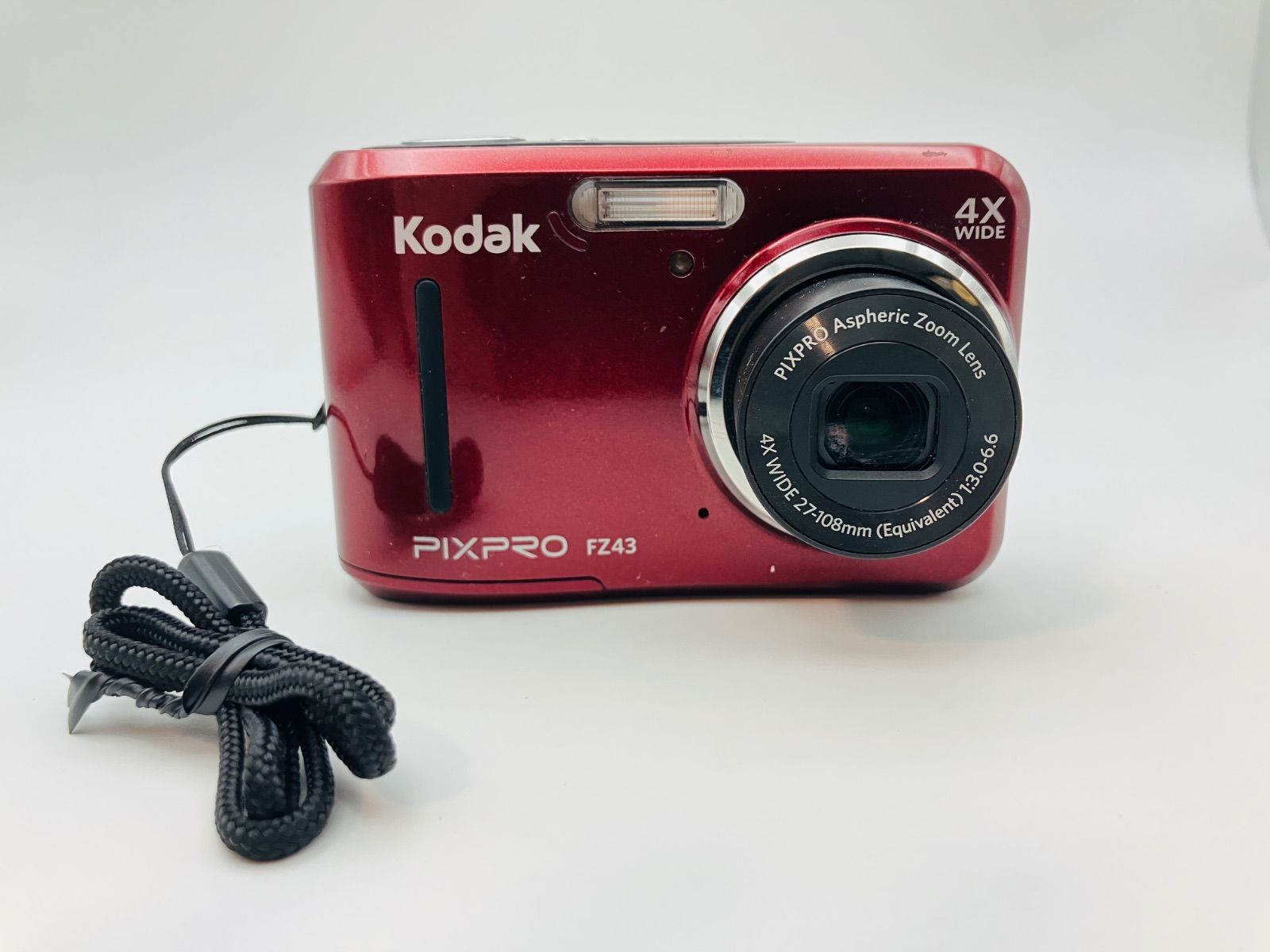 【美品】KODAK PIXPRO FZ43 レッド 完動品 FZ43 コンパクトデジタルカメラ PIXPRO レッド｜の通販はソフマップ