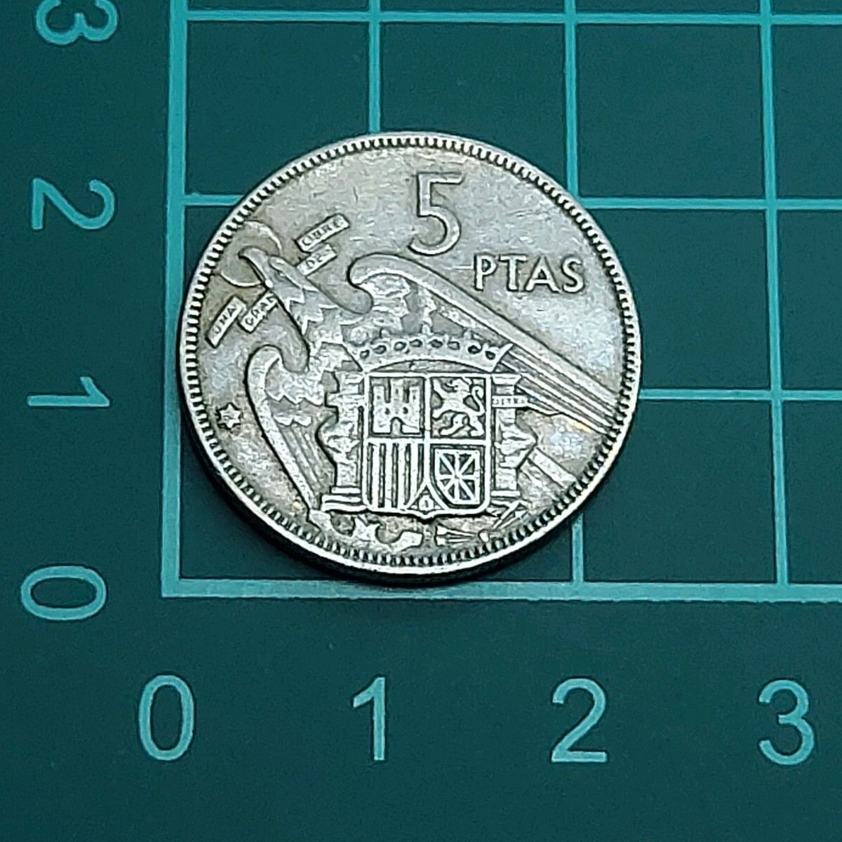 スペイン 5ペセタ硬貨 1957年 フランシスコ・フランコの肖像 海外