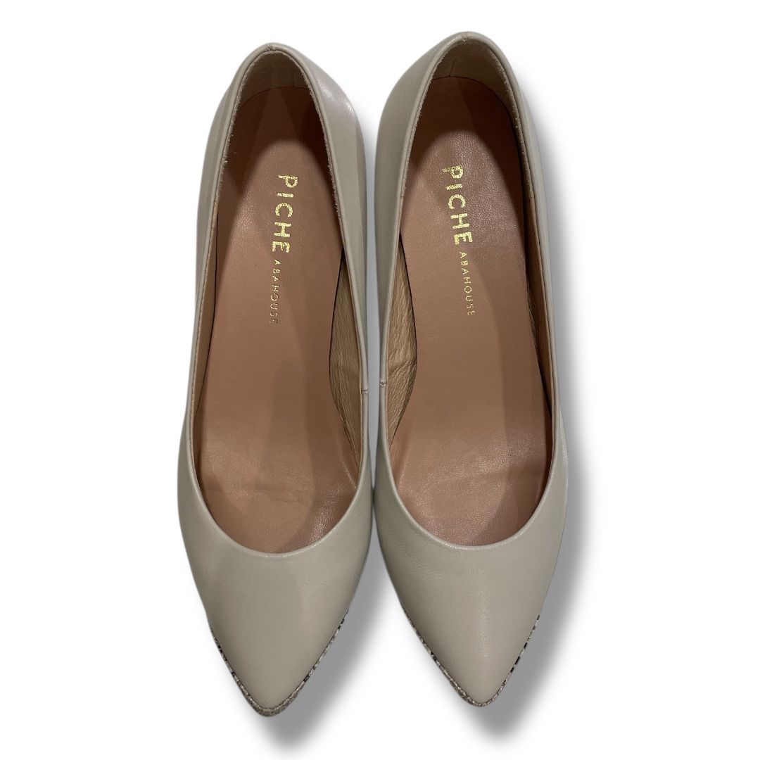 PICHE ABAHOUSE ピシェアバハウス ポインテッドラインパンプス ポイン