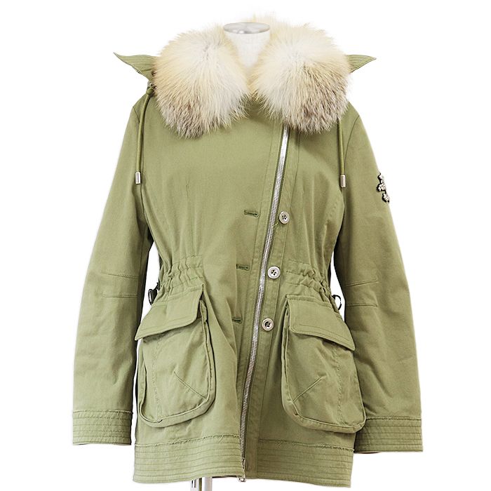 美品エルマノシェルビーノ　コート SALE】ERMANNO SCERVINO エルマノシェルビーノ ミリタリーコート 中綿