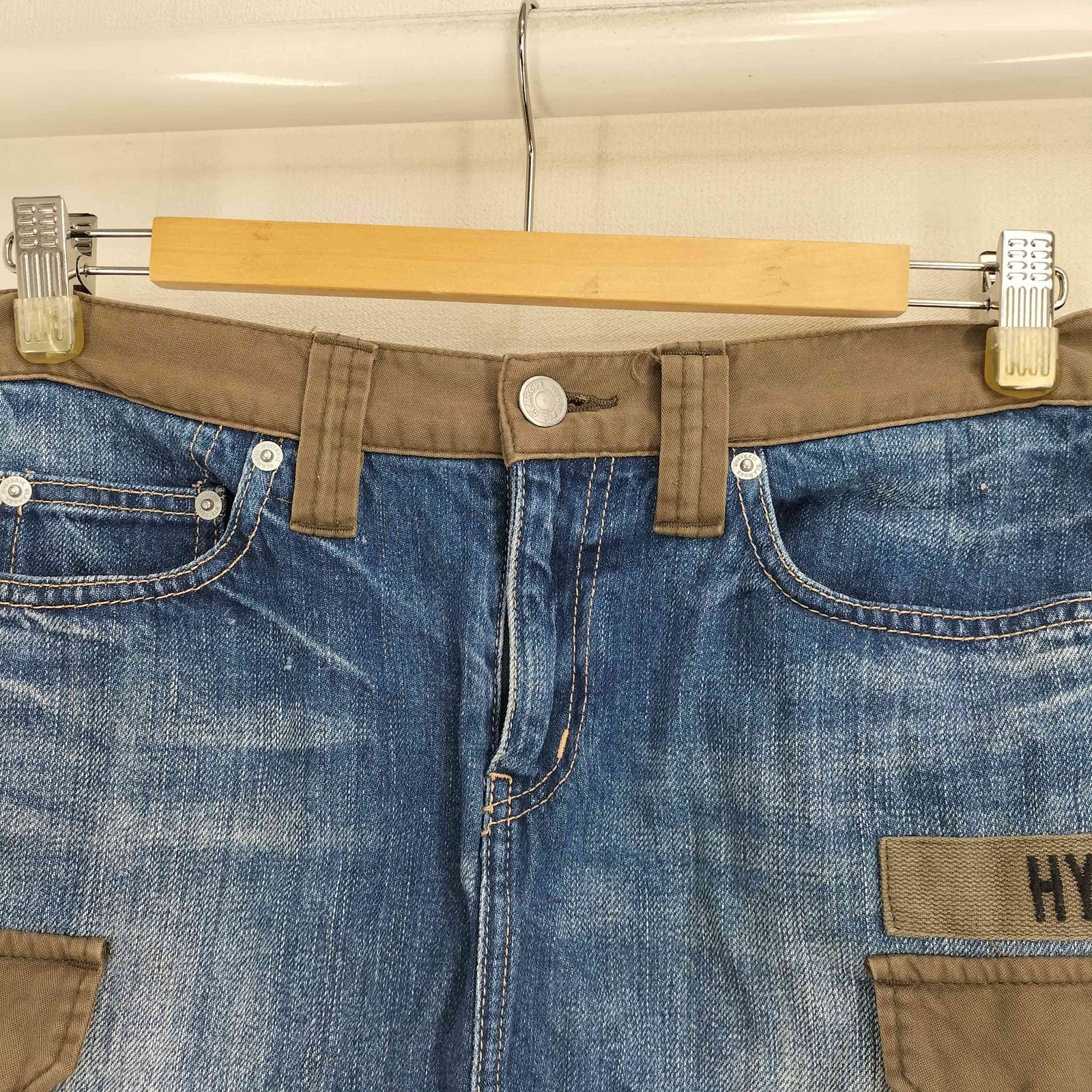 ヒステリックグラマー HYSTERIC GLAMOUR 00S 切替デザイン デニム ミニ