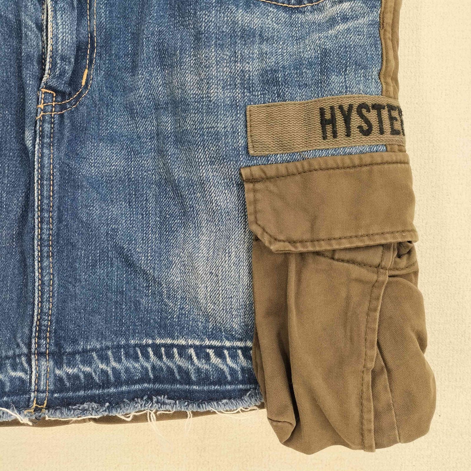 ヒステリックグラマー HYSTERIC GLAMOUR 00S 切替デザイン デニム ミニ