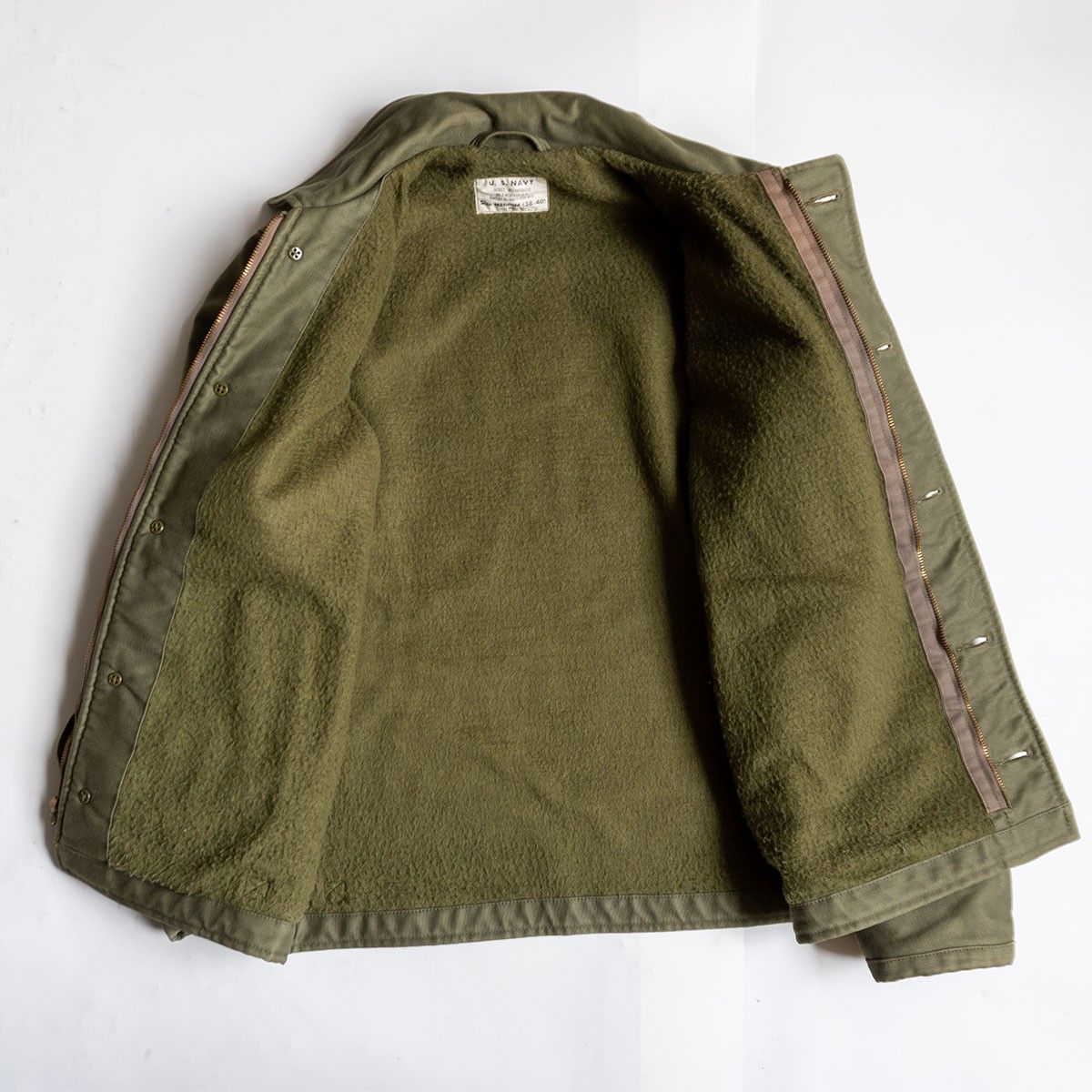 THE REALMcCOY'S A-2デッキジャケット 38-40 美品/サイズ38-40】THE REAL McCOY'S 【US NAVY A-2 DECK JACKET】M