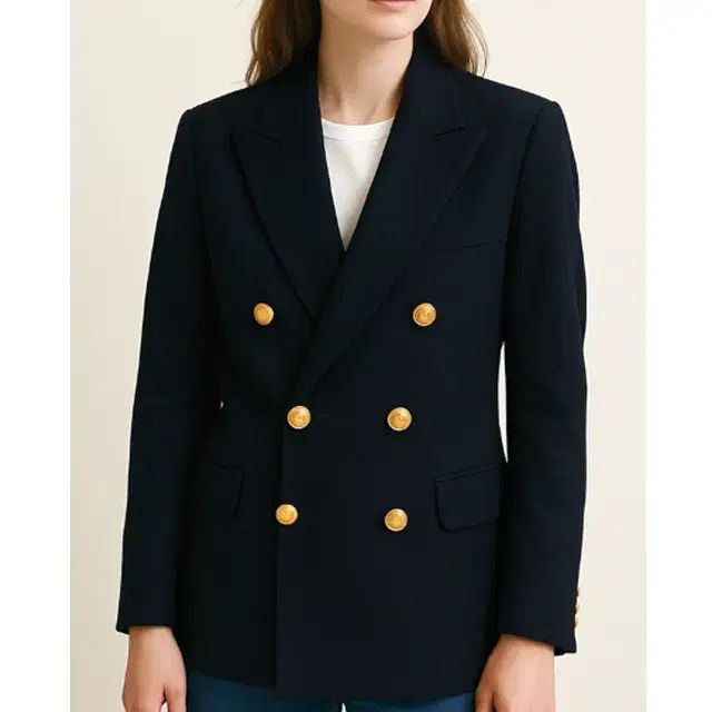 未使用 ラルフローレン ダブルブレストジャケット ピークドラペル 現行 40R 節約 Ralph Lauren クラシックダブルブレストジャケット Ralph Lauren