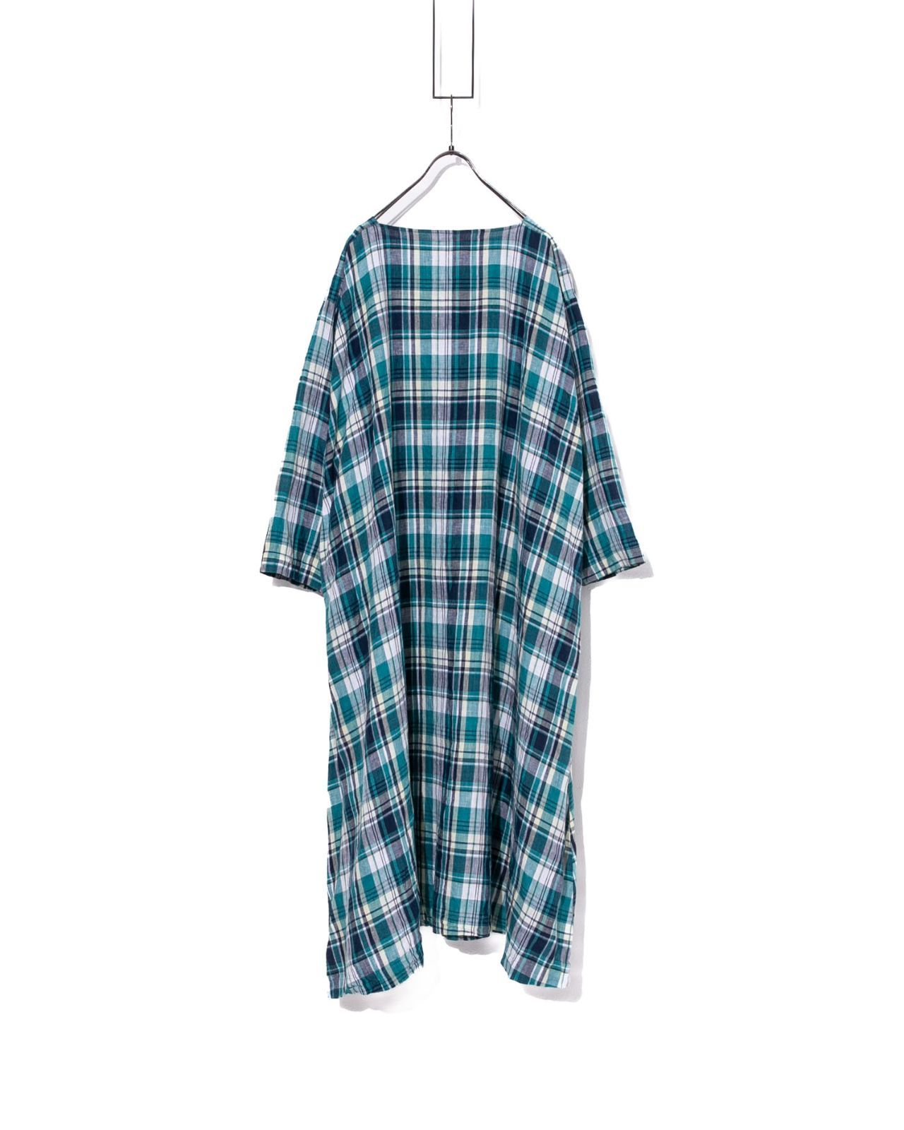 nest Robe ネストローブ リネンチェックワンピース - メルカリ