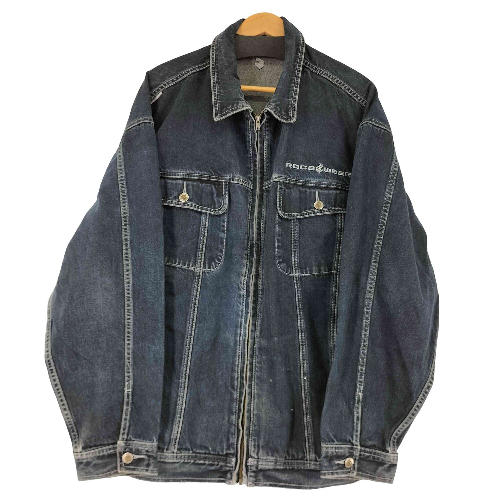 ロカウェア Rocawear ジップアップデニムジャケット メンズ 表記無
