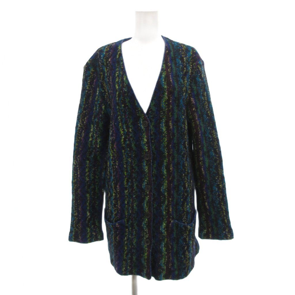 ミッソーニ MISSONI カーディガン ニット ストライプ 総柄 Vネック
