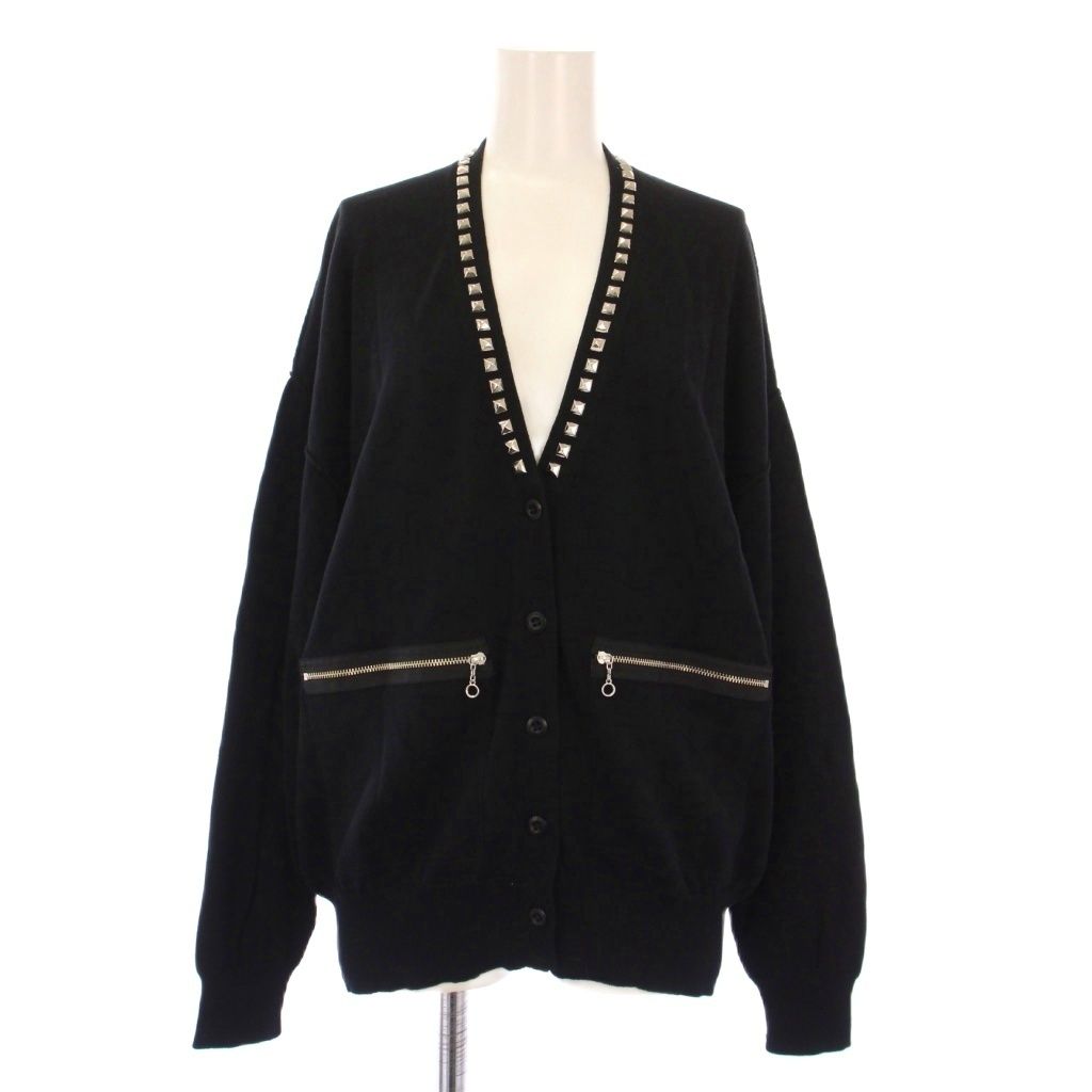 ヒステリックグラマー HYSTERIC GLAMOUR スタッズカーディガン ニット