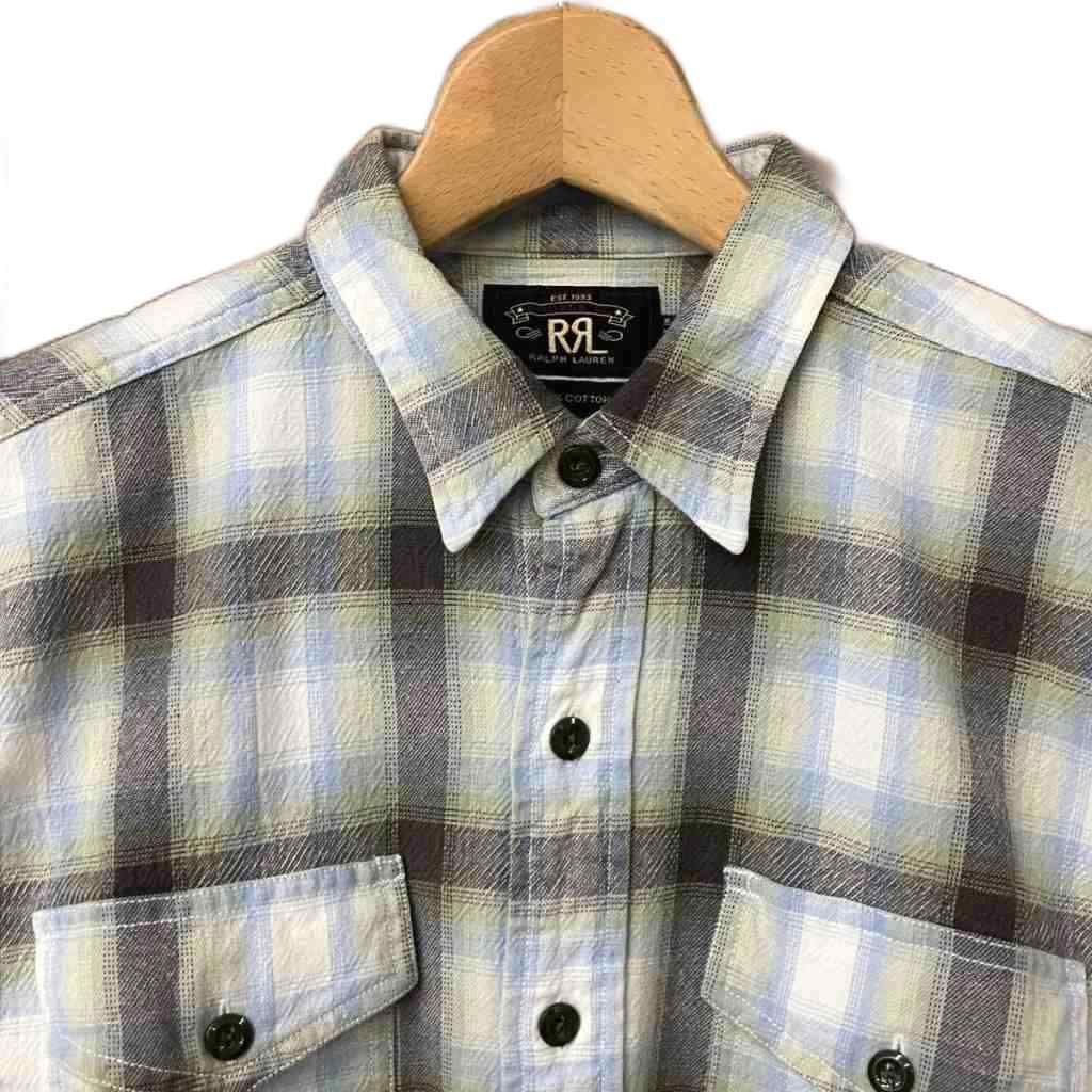 RRL ダブルアールエルラルフローレン　チェックネルシャツ　Mサイズ 楽天市場】RRL ダブルアールエル ラルフローレン コットン チェック