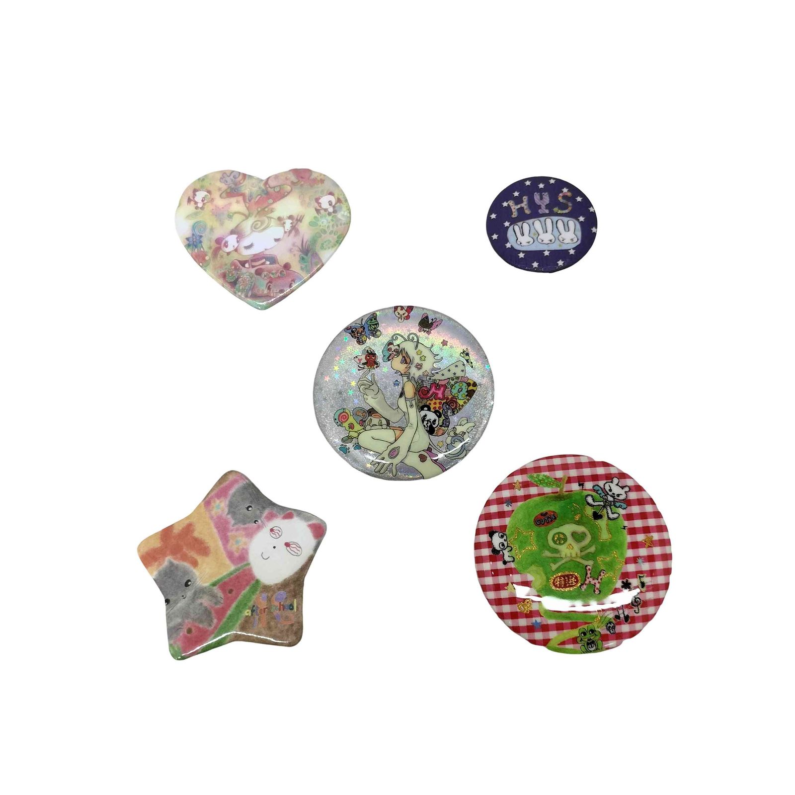 ヒステリックグラマー HYSTERIC GLAMOUR H.G.A.S.缶バッジセット