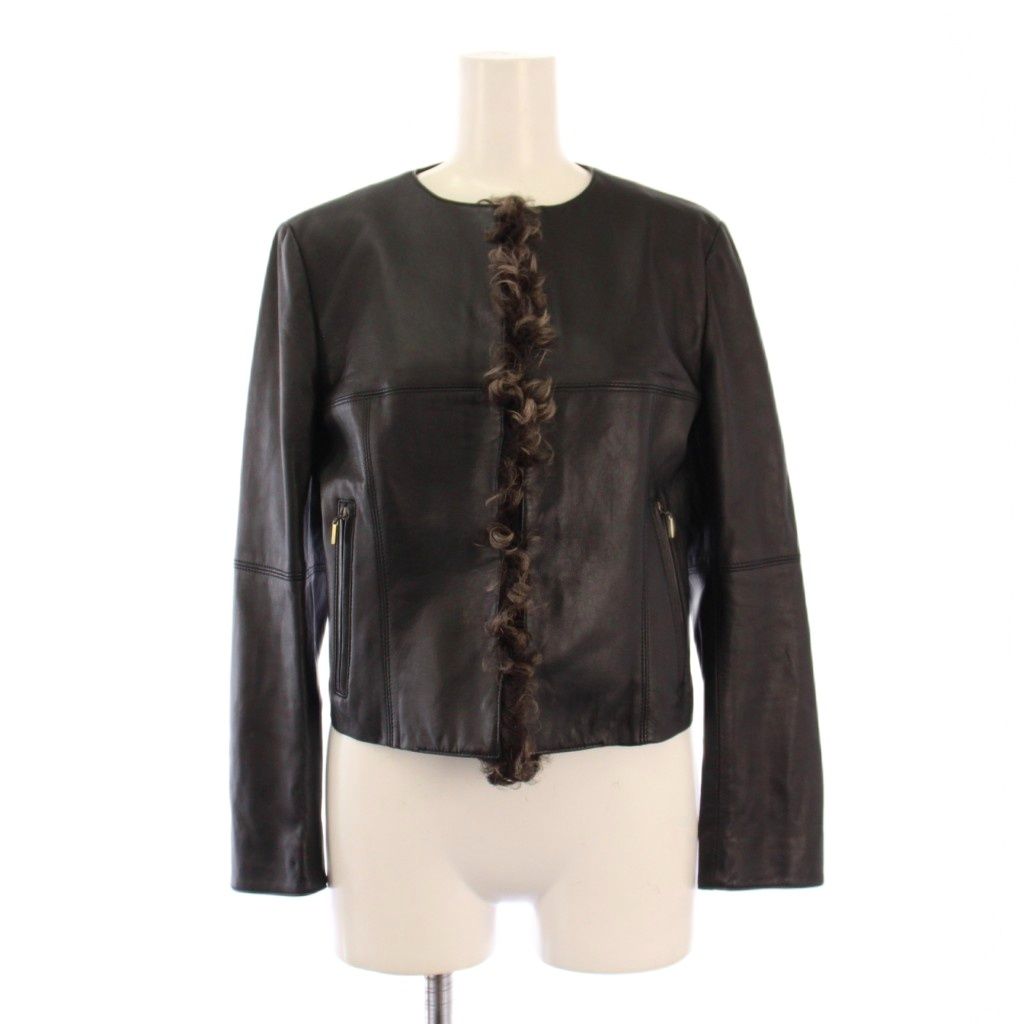 エポカ EPOCA レザージャケット 革ジャン 羊革 ノーカラー アウター