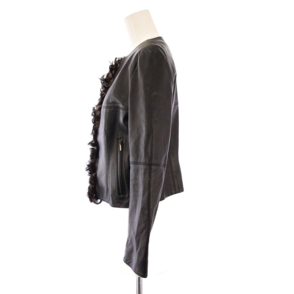 エポカ EPOCA レザージャケット 革ジャン 羊革 ノーカラー アウター