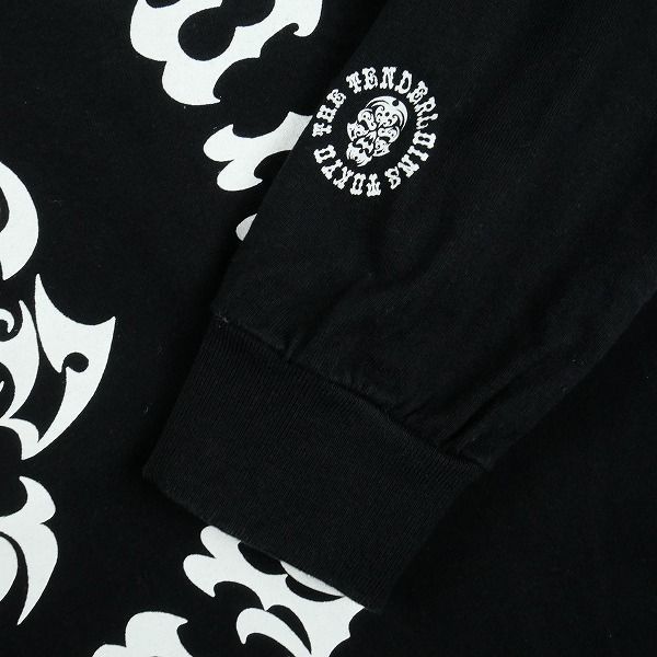 Size【M】 TENDERLOIN テンダーロイン TEE L/S BS ロンT 黒 【中古品