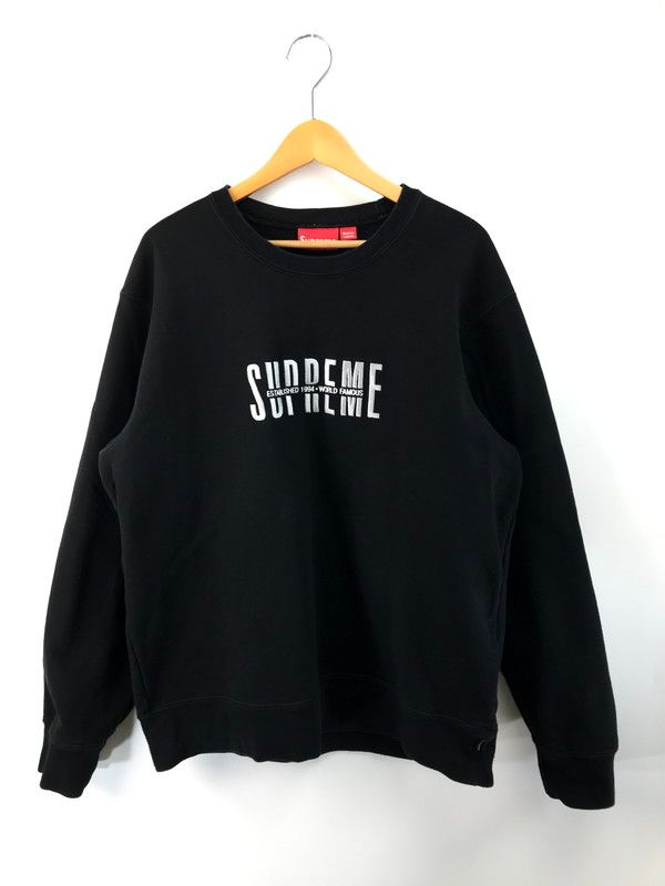 中古品】Supreme シュプリーム 18AW WORLD FAMOUS CREWNECK SWEATSHIRT