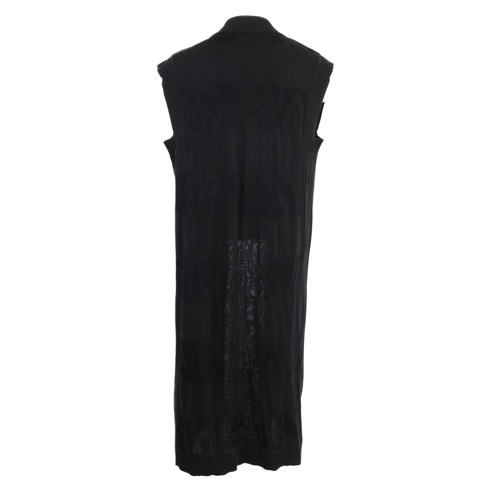 HERMES シルク　ジレ HERMES エルメス 国内正規 シルクコットン ノースリーブ ロング ジレ