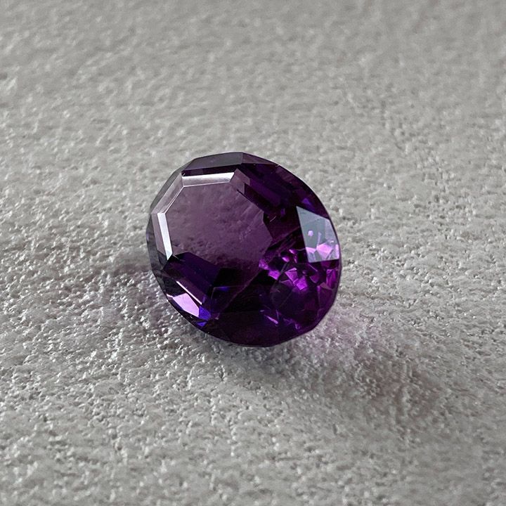 アメジスト 7.368ct ルース オーバルカット 楕円 紫水晶 ソーティング
