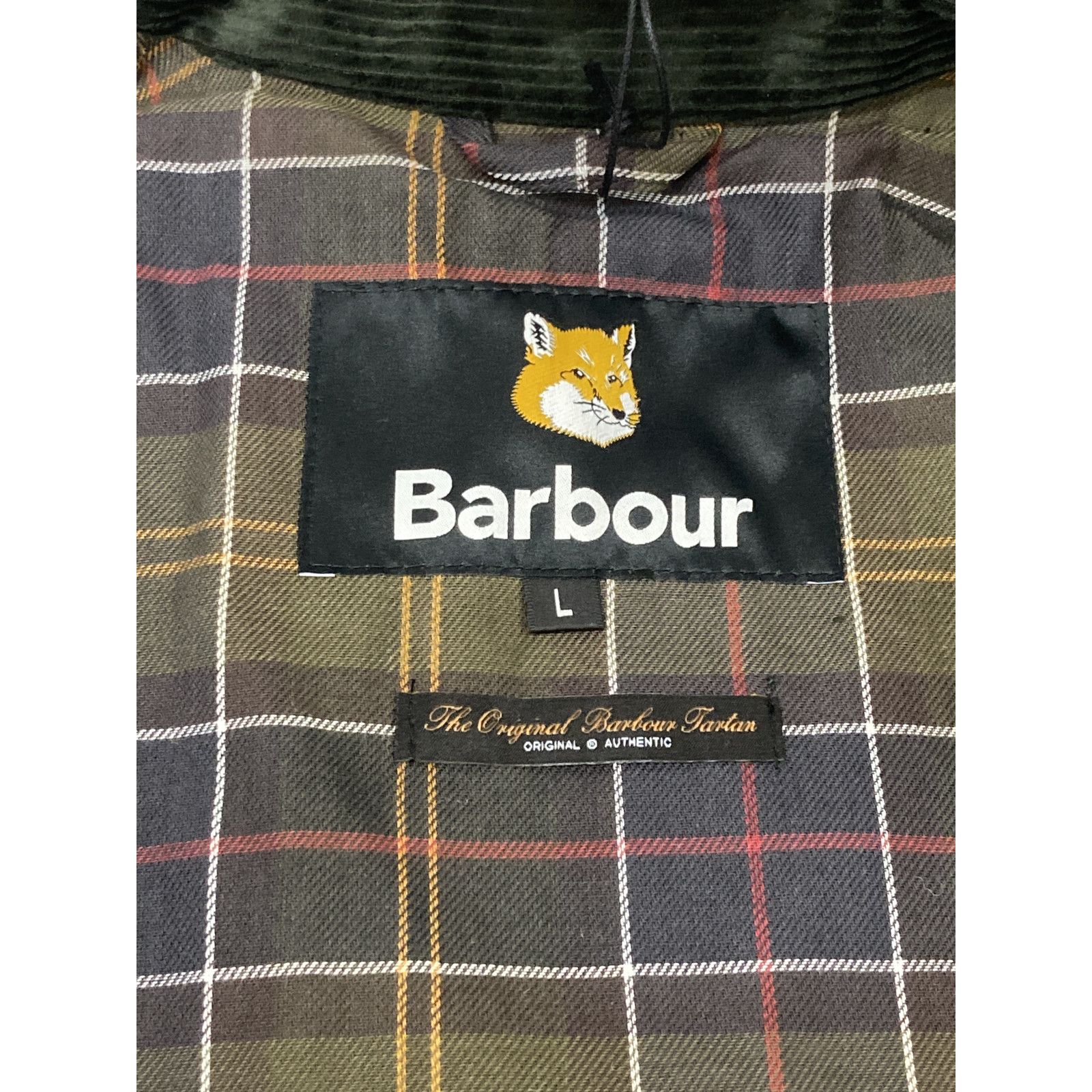 Maison Kitsune メゾン キツネ BARBOUR ビューフォート MAISON KITSUNE KITSUNE×Barbour メゾンキツネ バブアー ワックス