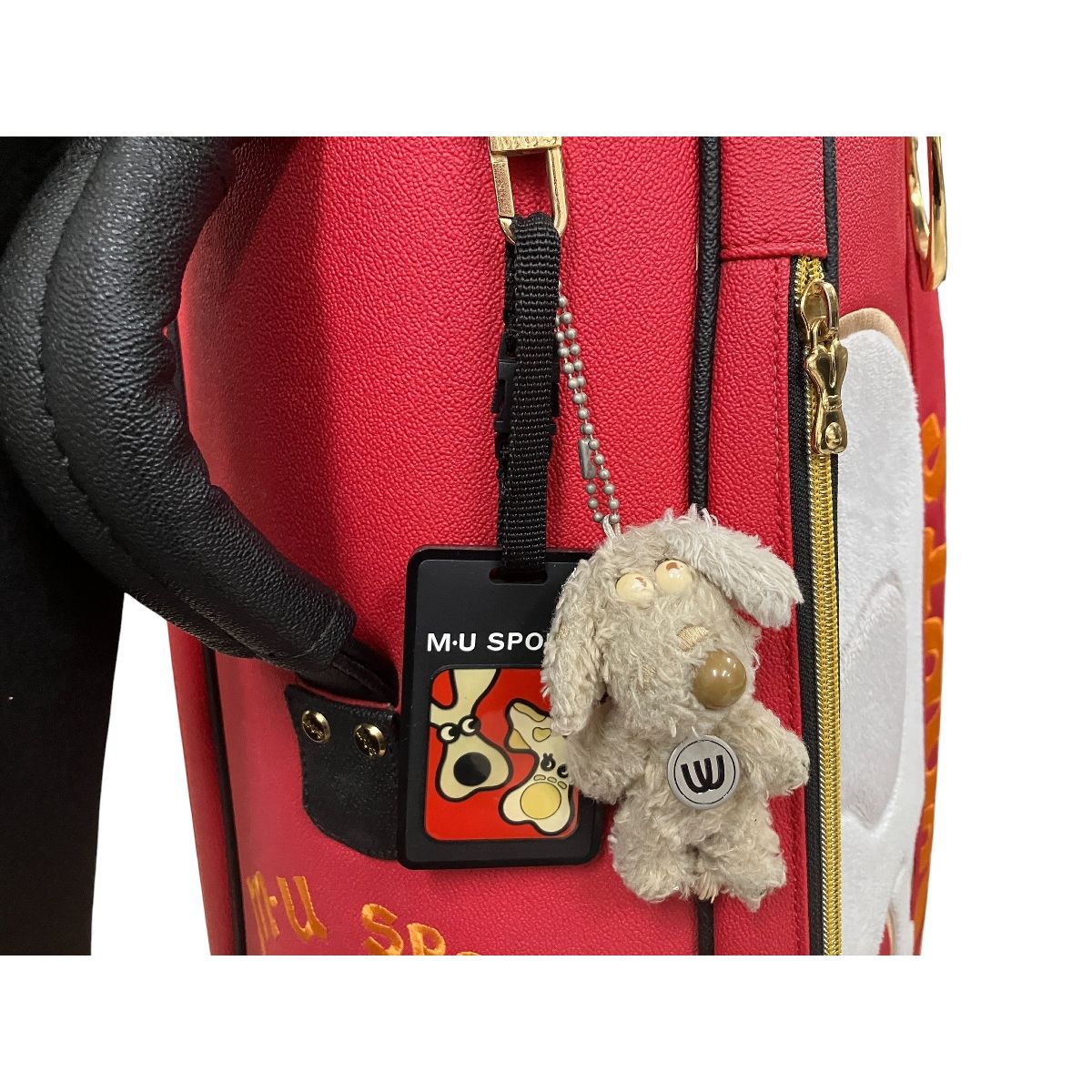 M・U SPORTS エムユースポーツ キャディバッグ キャスター付 赤 レッド