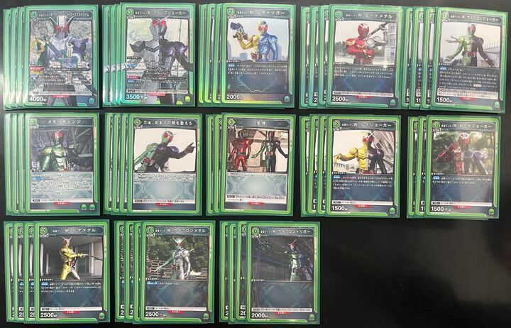 デッキ】仮面ライダー 緑 仮面ライダーW【UNIONARENA】 ユニオン