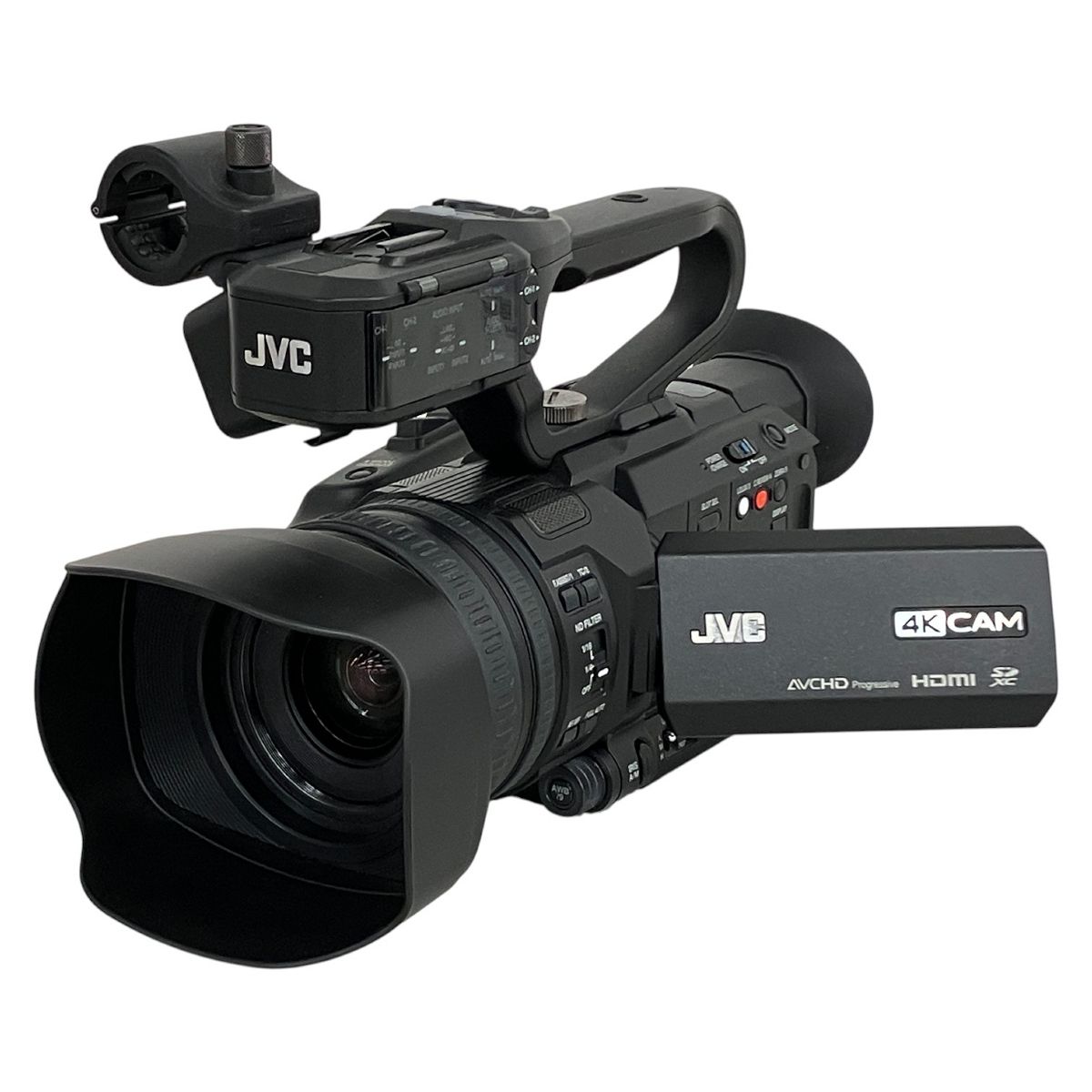JVC GY-HM185 カメラレコーダー 4.6mm-56mm 1.2-3.5 ビデオカメラ 4K