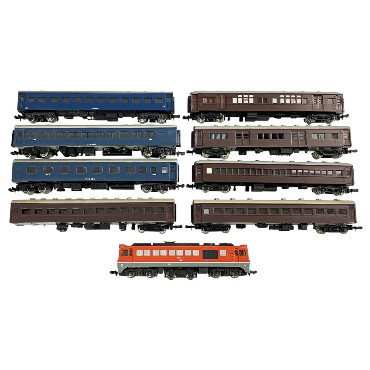 TOMIX DF50 ディーゼル機関車 GM KATO 旧型客車 全9両セット Nゲージ