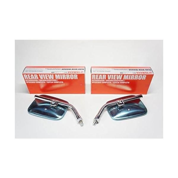 SR400 SR500 初期型 音叉マーク付き 純正ミラー 左右セット 全年式 ☆ ヤマハバイク 純正 新品 SR400 SR500 音叉マーク付き ミラー 左右