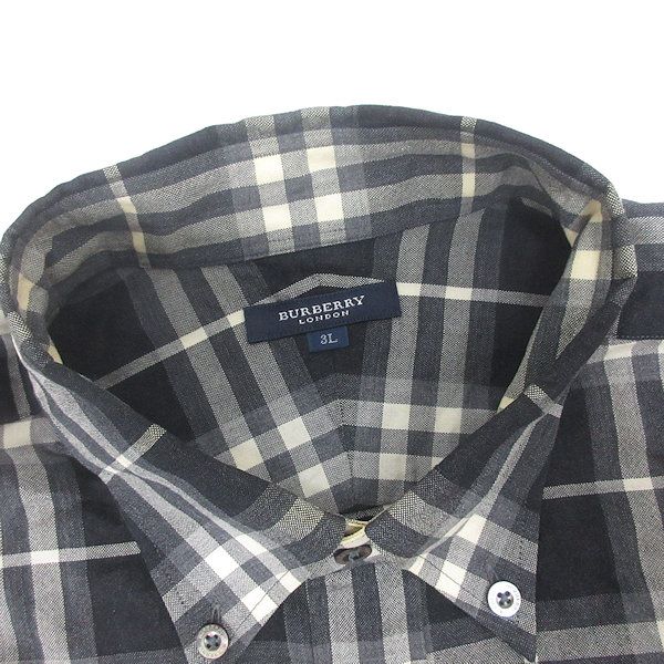H□バーバリー ロンドン/BURBERRY LONDON ノバチェック柄 長袖BDシャツ