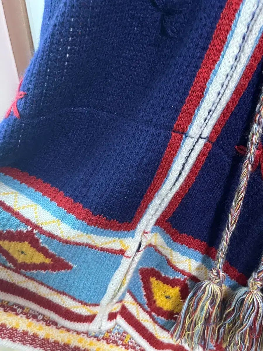  森ガール エスニック ヒッピー ジップアップ フードニット カーディガン ヴィンテージ パーカー トップス