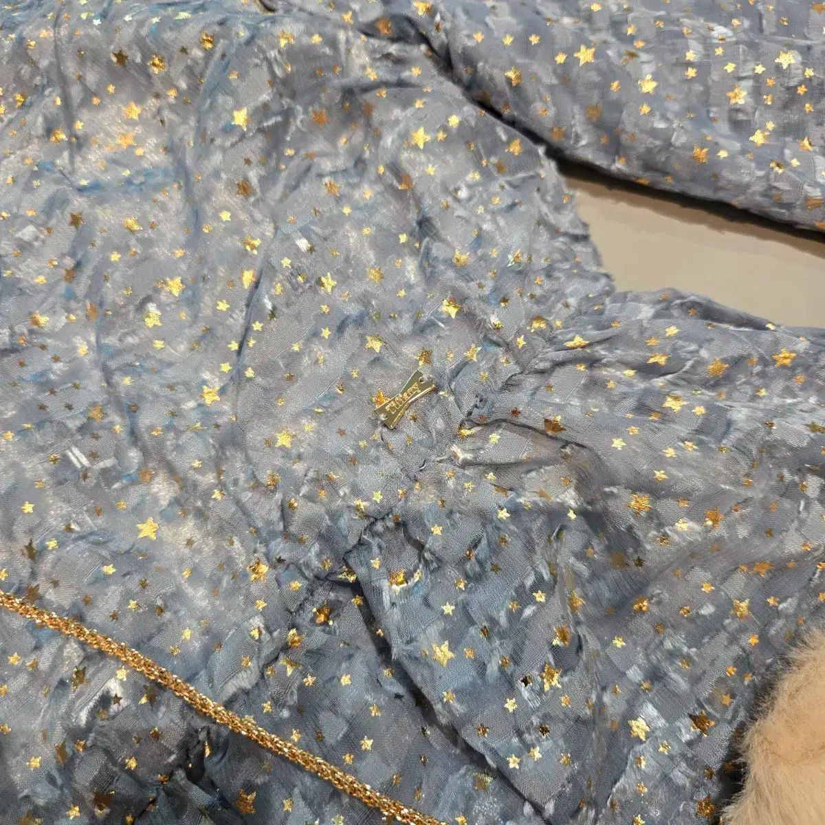 ティファニー キッズ スカイブルー 星柄 ONE PIECE ハート バッグ セット 155 サイズ