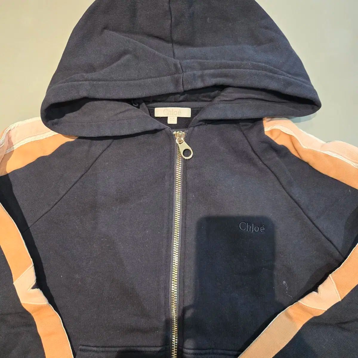 クロエ キッズ トレーニングウェア セット ネイビー ピンク ストライプ 12歳