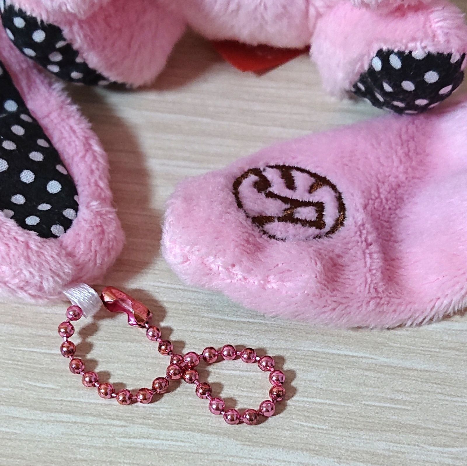 汎用うさぎぬいぐるみ やわはだバリエーション ドット 汎用ピンク CGP