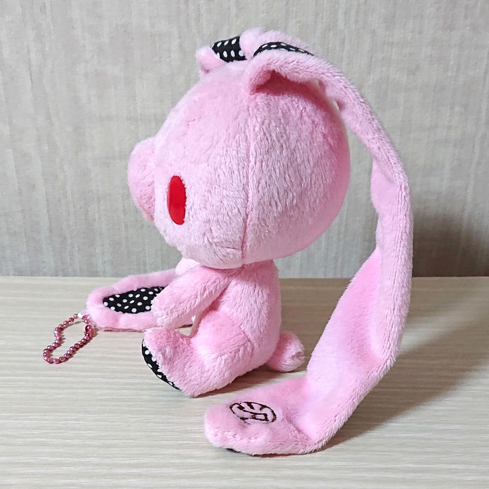 汎用うさぎ やわはだバリエーション ドット　タグ付き　グルーミー 汎用うさぎぬいぐるみ やわはだバリエーション ドット 汎用ピンク CGP