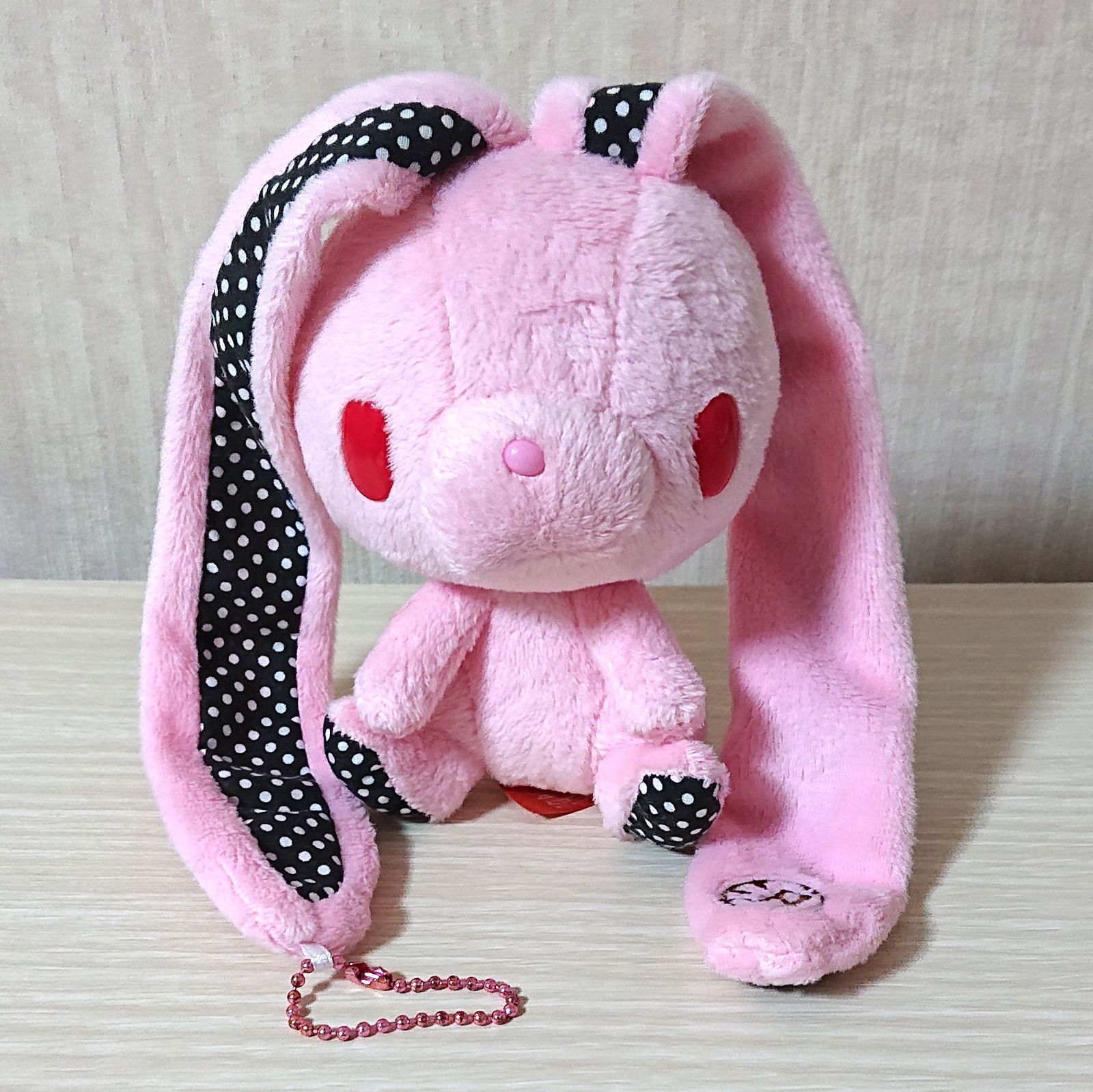 汎用うさぎぬいぐるみ やわはだバリエーション ドット 汎用ピンク CGP