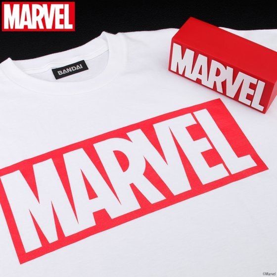 大人気，品質保証 Marvel ロゴTシャツ ＆ ロゴフィギュア  セット アメコミ
