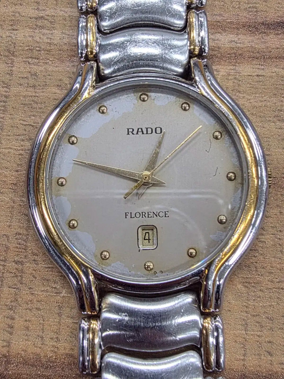 ラドー Rado ヴィンテージ フロレンス スチールコンビ メタル リスト時計