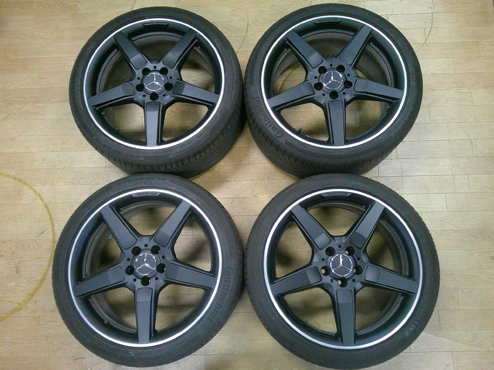 希少】ベンツ W218 CLS AMG 純正 マッドブラック 19×8.5J+34.5 9.5J+48